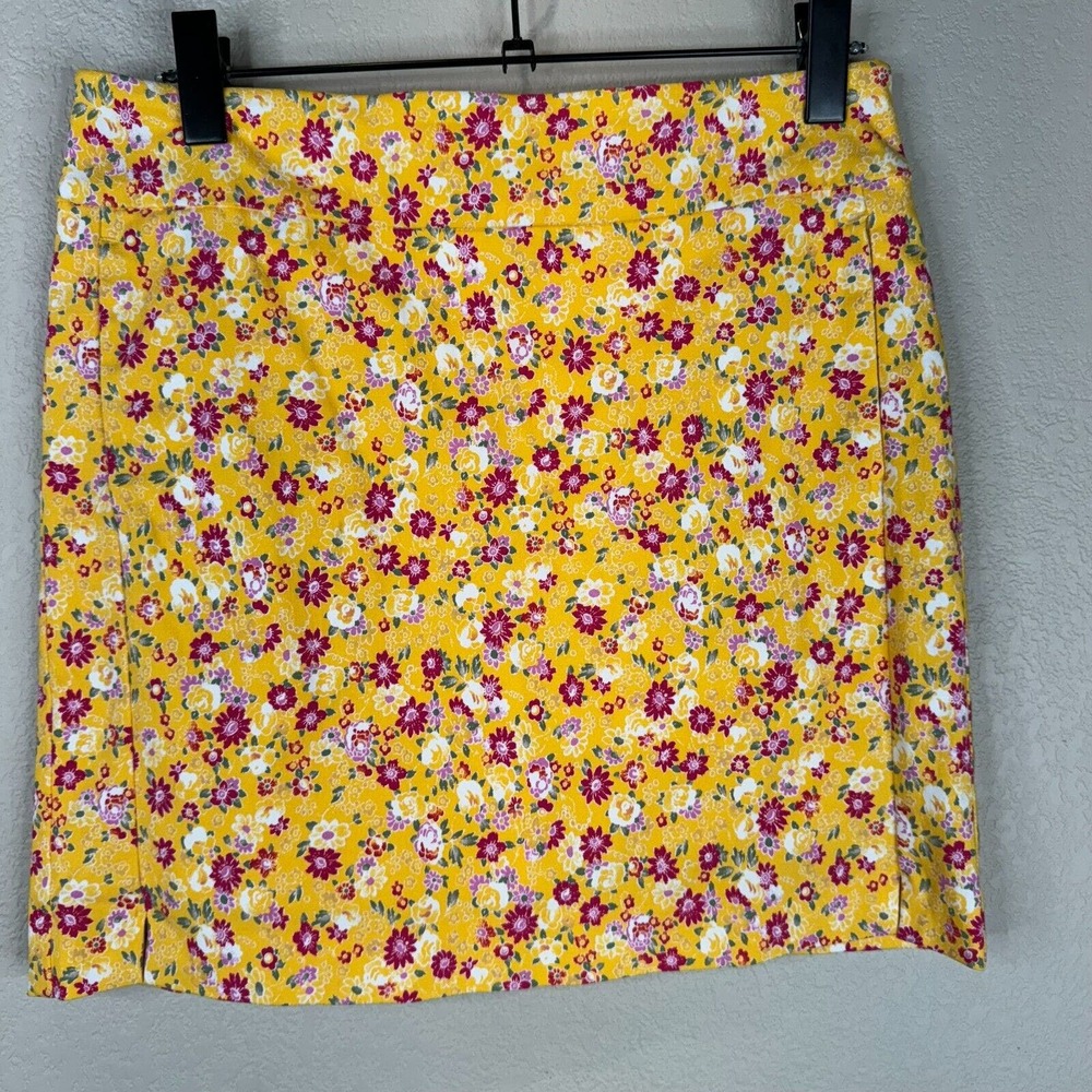 Counterparts Women's 2 in 1 Floral Stretch Skort/Skirt Pull-On Multicolor Size M